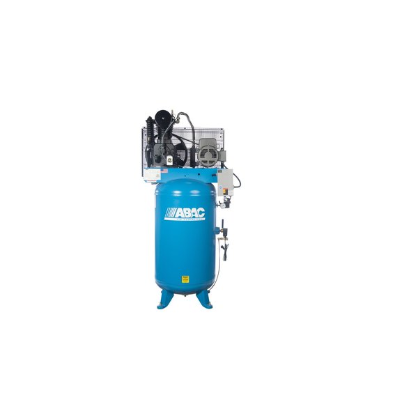 Abac Fullly Featured IRONMAN 7.5 HP 230 V Three Phase Two Stage Cast Iron 80 Gal Vertical Air Compressor ABC7-2380VFF